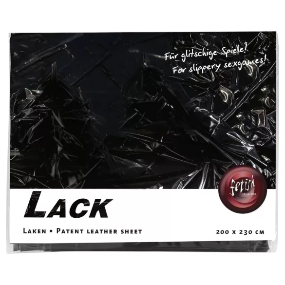 Fetish - Lakk-laken - 200 x 230 cm (svart)