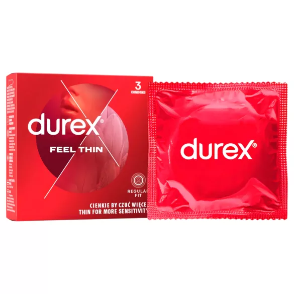 Durex Feel Thin - kondom for naturtro følelse (3 stk)