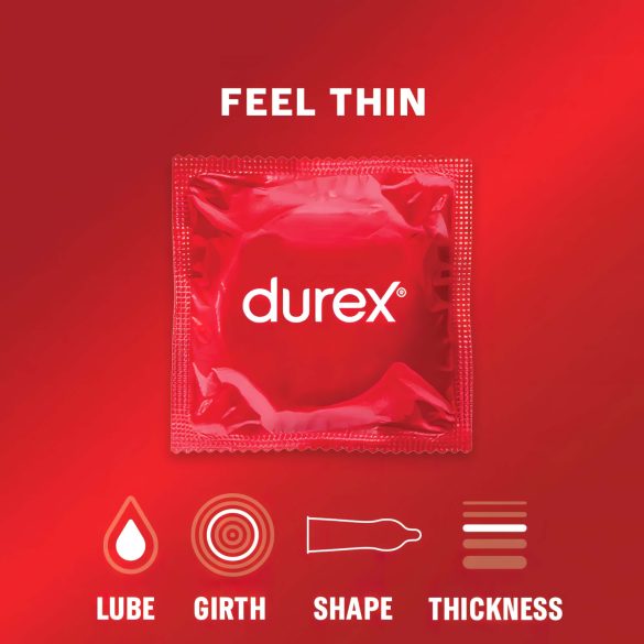 Durex Feel Thin - Naturlig Følelse Kondomer (3 stk)