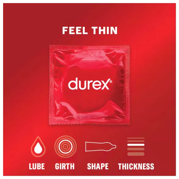 Durex Feel Thin - kondom for naturtro følelse (3 stk)