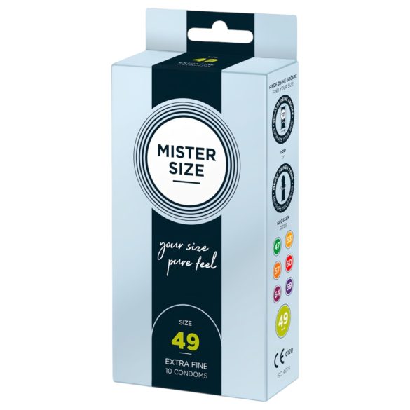 Mister Size tynn kondom - 49mm (10 stk)