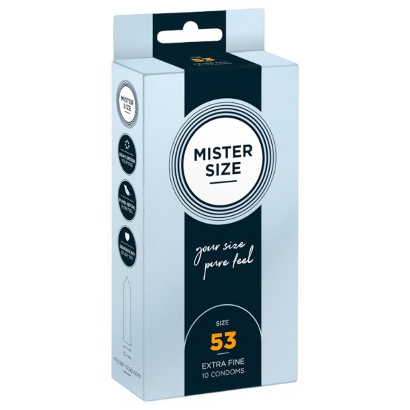 Mister Size tynne kondomer - 53mm (10stk)