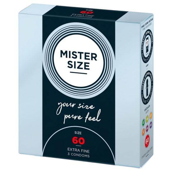 Mister Size tynn kondom - 60mm (3 stk)