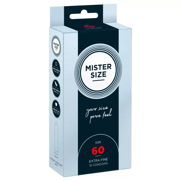 Mister Size tynne kondomer - 60mm (10 stk)