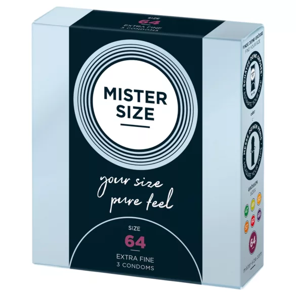 Mister Size tynne kondomer - 64mm (3 stk)
