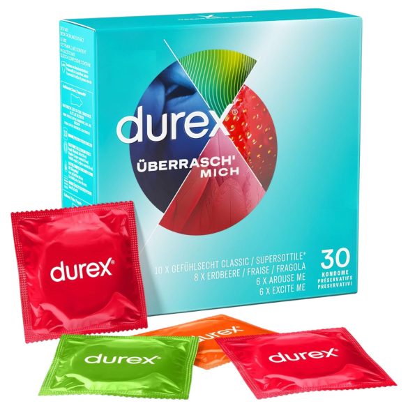 Durex - Smakstilsatte kondomer (30 stk)