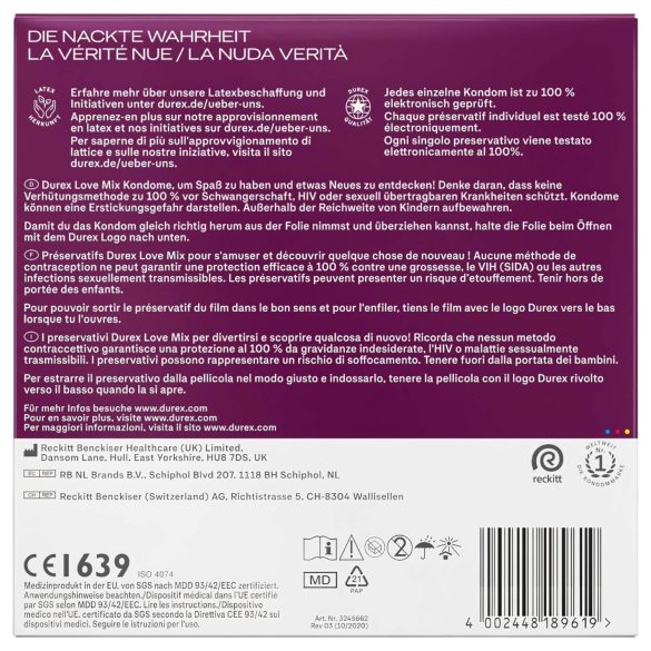 Durex Love Mix - kondompakke (40 stk)
