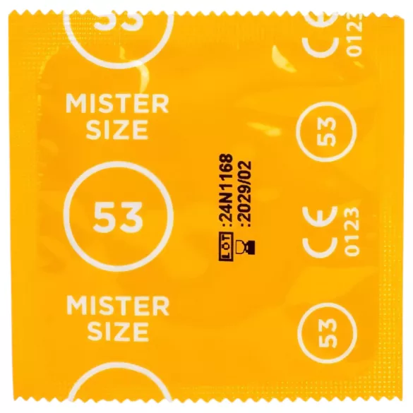 Mister Size Kondom Testpakke med Penismåler - 3 stk