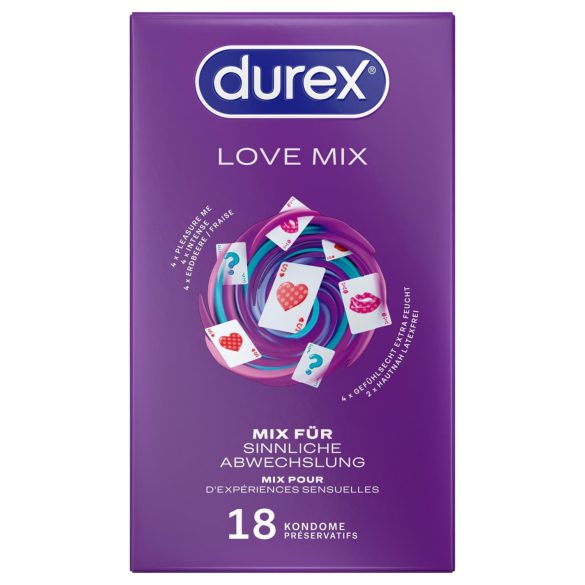 Durex Love Mix - kondompakke (18 stk)