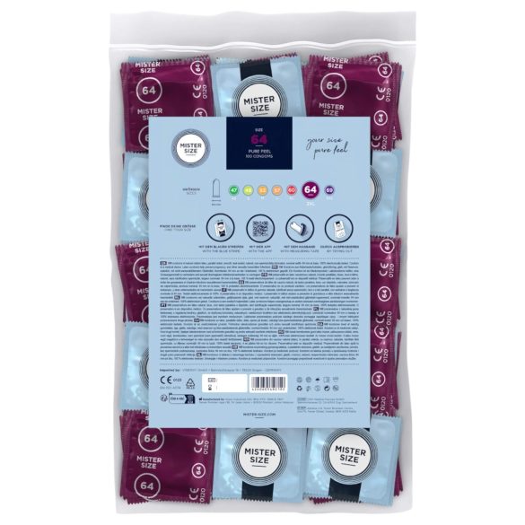 Mister Size tynn kondom - 64mm (100 stk)