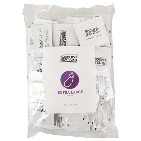 Secura Aubergine - Ekstra store kondomer - 60mm (100 stk)