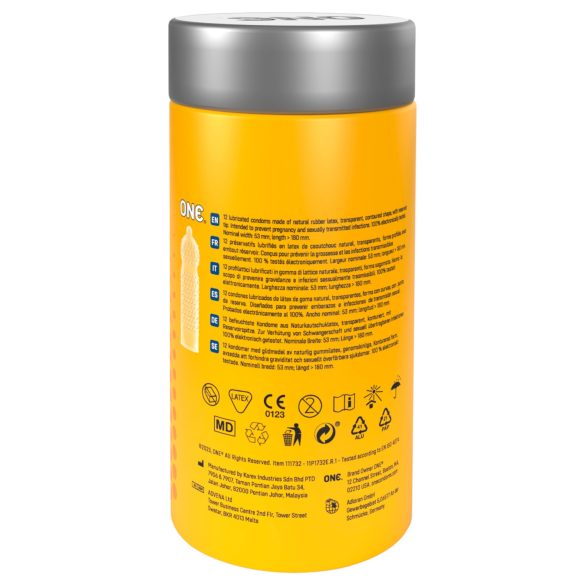 ONE Super Studs - prikket kondom (12 stk)