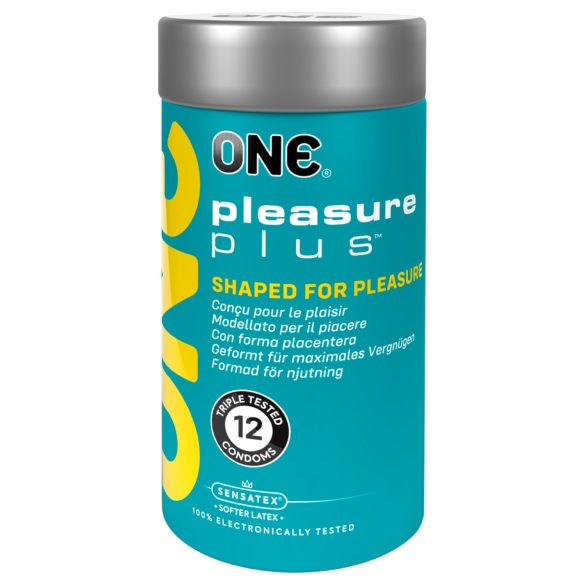 ONE Pleasure Plus - kondom med innvendig struktur (12 stk)