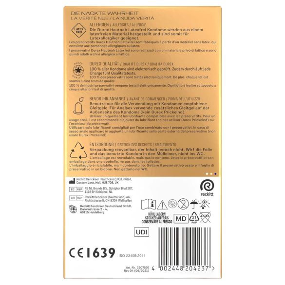 Durex Intim - lateksfrie kondomer (16 stk)