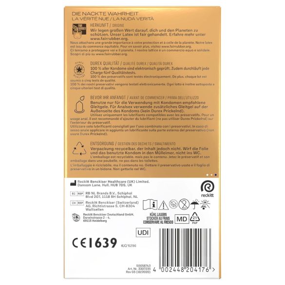 Durex Intim - ekstra glidende kondom (10 stk)
