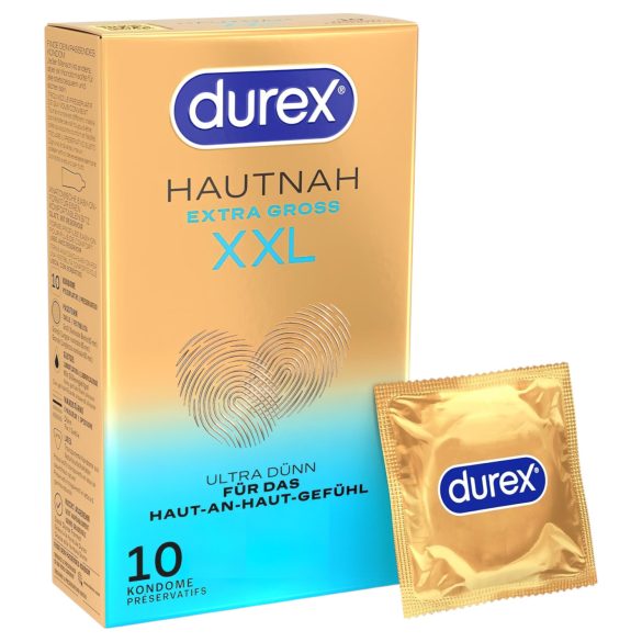 Durex Hudnær - ekstra stor kondom (10 stk)