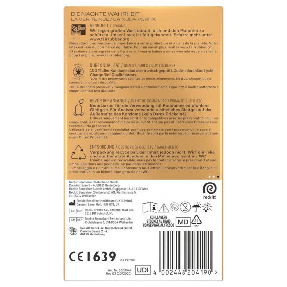 Durex Tett På XXL - ekstra stor kondom (10 stk)