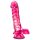 B Yours - realistisk dildo med pung - 20 cm (rosa)