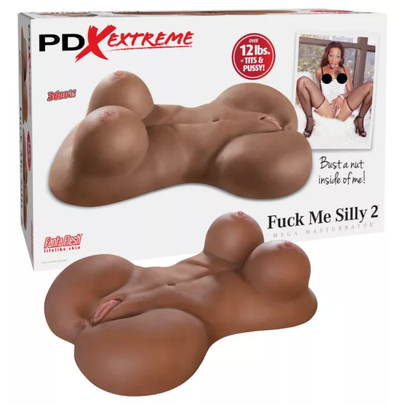 Pipedream Fuck Me Silly Sista - brun kvinnetorso-masturbator (5,7 kg)