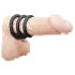 You2Toys - Lyst trippel penisring - svart