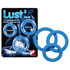 You2Toys - Lust penisring-trio - blå You2Toys - Lust penisring-trio - blå