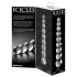 Icicles No. 2 - Kuleformet glassdildo (gjennomsiktig)
