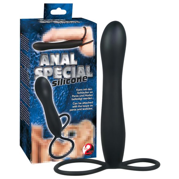 You2Toys - Spesial analdildo og penisring - svart