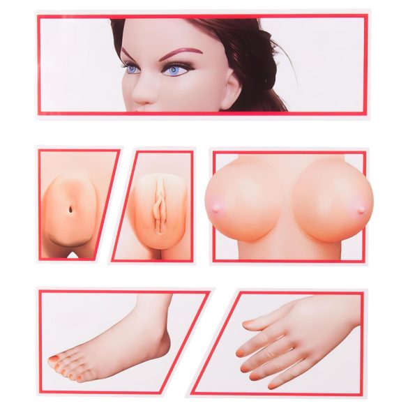 Suzie Carina - oppblåsbar kjærlighetsdukke