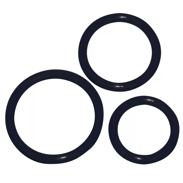 You2Toys - Silikon penisring-sett - svart