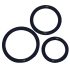 You2Toys - Silikon penisringtrio - svart