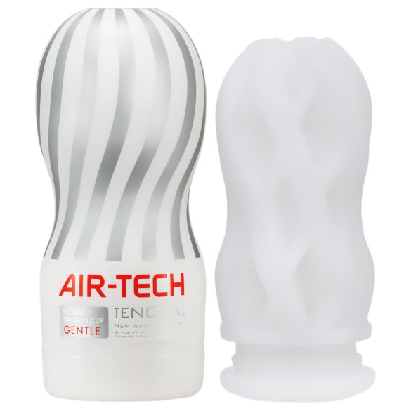 TENGA Air Tech Gentle - teksturert masturbator (hvit)