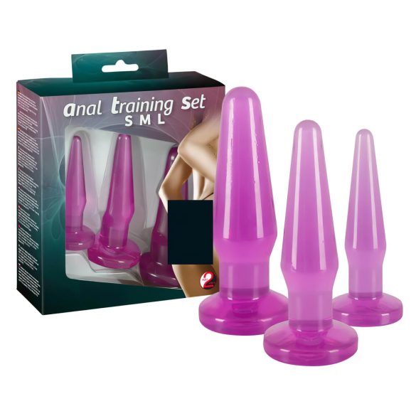 You2Toys - Anal treningsplugg sett - 3 stk (lilla)