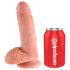 King Cock 7 med testikler (18 cm) - naturlig