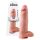 King Cock 12 stor dildo med baller (30 cm) - naturlig