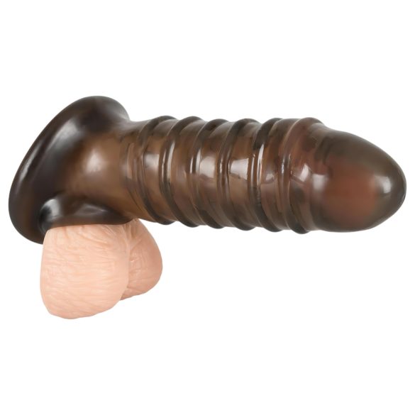 Rebel - ribbet penishylse (grå)