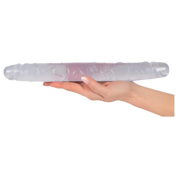Krystall dobbel dildo (34 cm)