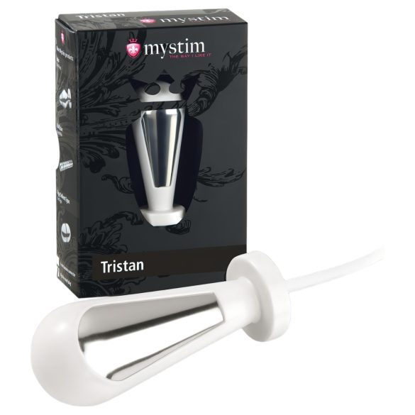 Mystim Tristan - Elektroplugg-dildo (hvit)