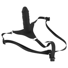 You2Toys - Silikon Strap-On - festbar dildo (svart)
