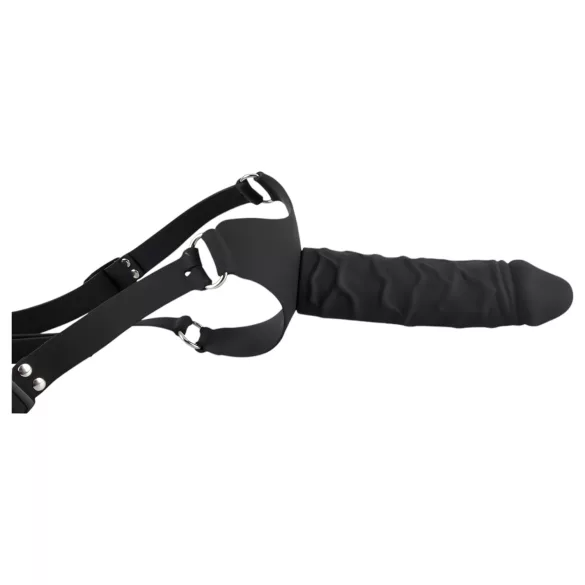 You2Toys - Silikon Strap-On - festbar dildo (svart)