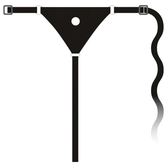 You2Toys - Silikon Strap-On - festbar dildo (svart)