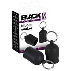 Black Velvets - brystvortepumpe med metallring (svart)