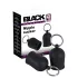 Black Velvets - brystvortepumpe med metallring (svart)