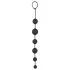 Black Velvets - 6-perlers analdildo (svart)