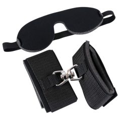 Bad Kitty - håndjern og blindfold (svart) Bad Kitty - håndjern og blindfold (svart)