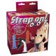 You2Toys - Fargerikt strap-on dildo-sett!