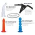 You2Toys - Fargerikt strap-on dildo-sett!