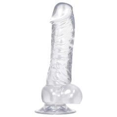 Krystallklar sugekoppdildo Krystallklar sugekoppdildo