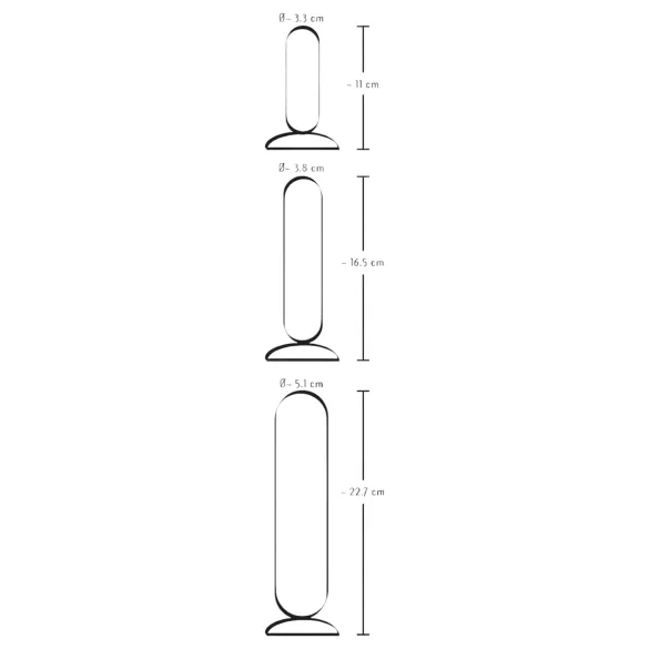 You2Toys - Analtrening - realistisk dildosett - 3 stk (natur)