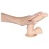 Europeisk elsker - medium dildo med baller (natur)