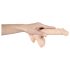 Europeisk elsker - medium dildo med baller (natur)